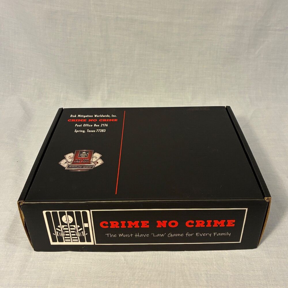 Crime No Crime 1st Edition Law The game of life board game